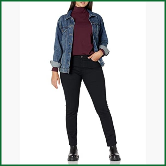 Long-Sleeve Turtleneck Top, Super-Soft Fleece, Classic Fit - Picture 4 of 4